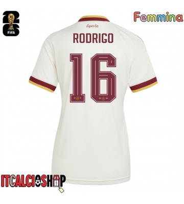 Spagna Rodri Hernandez #16 Seconda Maglia Femmina Mondiali 2026 Manica Corta